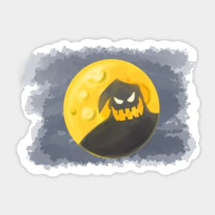 Shadow of the Moon at Night Sticker